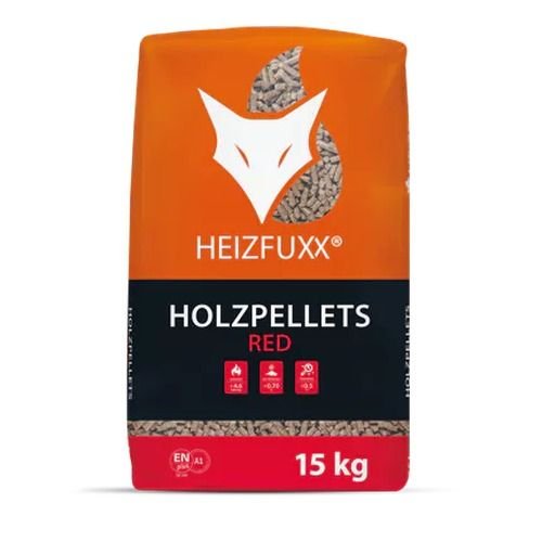 Heizfuxx Holzpellets Red 15kg x 65 Sack 975kg Palette